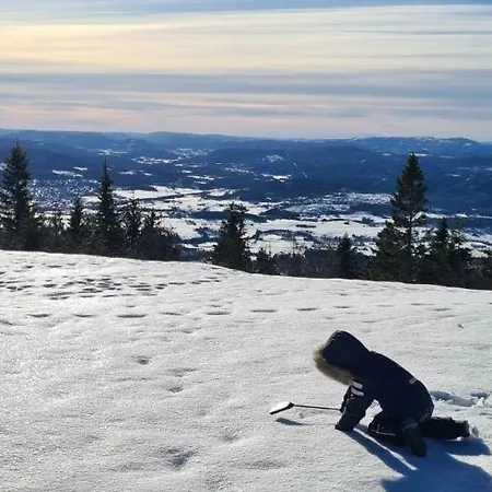 Panoramahytte Pa Med Sauna Og Jakuzzi ,luxus Peisen Lifjell