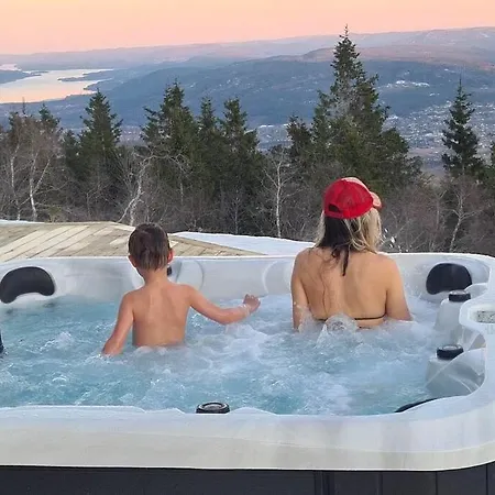 Panoramahytte Pa Med Sauna Og Jakuzzi ,luxus Peisen *