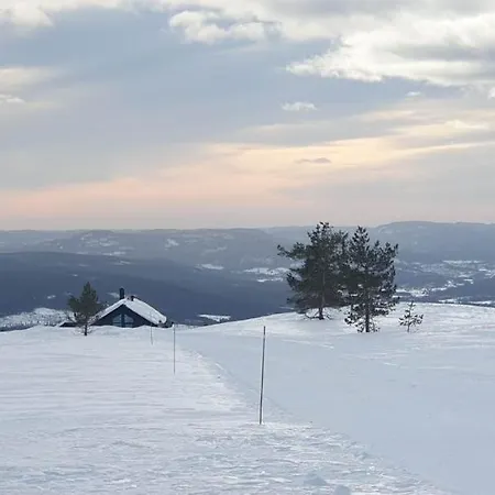 Panoramahytte Pa Med Sauna Og Jakuzzi ,luxus Peisen Hébergement de vacances Lifjell