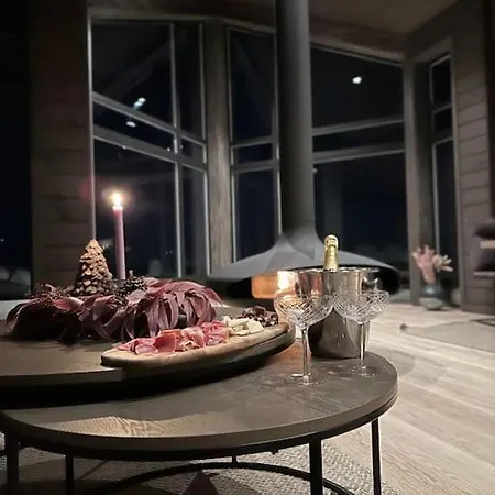 Panoramahytte Pa Med Sauna Og Jakuzzi ,luxus Peisen Hébergement de vacances Lifjell