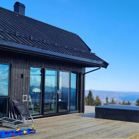 Panoramahytte Pa Med Sauna Og Jakuzzi ,luxus Peisen Hébergement de vacances