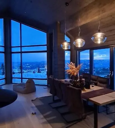 Panoramahytte Pa Med Sauna Og Jakuzzi ,luxus Peisen