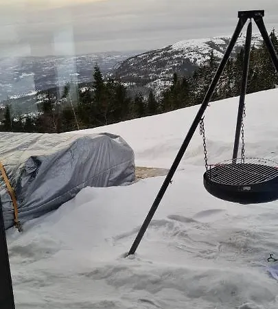 Panoramahytte Pa Med Sauna Og Jakuzzi ,luxus Peisen Lifjell