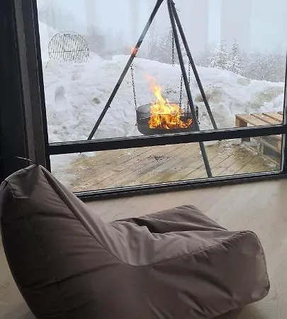 Panoramahytte Pa Med Sauna Og Jakuzzi ,luxus Peisen Lifjell
