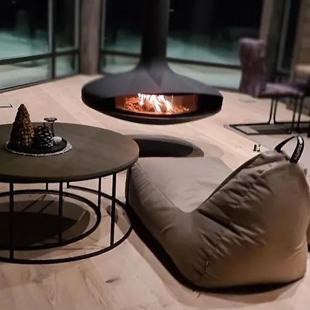 Panoramahytte Pa Med Sauna Og Jakuzzi ,luxus Peisen *