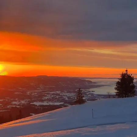 Panoramahytte Pa Med Sauna Og Jakuzzi ,luxus Peisen Hébergement de vacances Lifjell